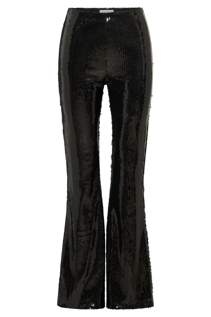 Pantalon large à paillettes Wilma - Noir