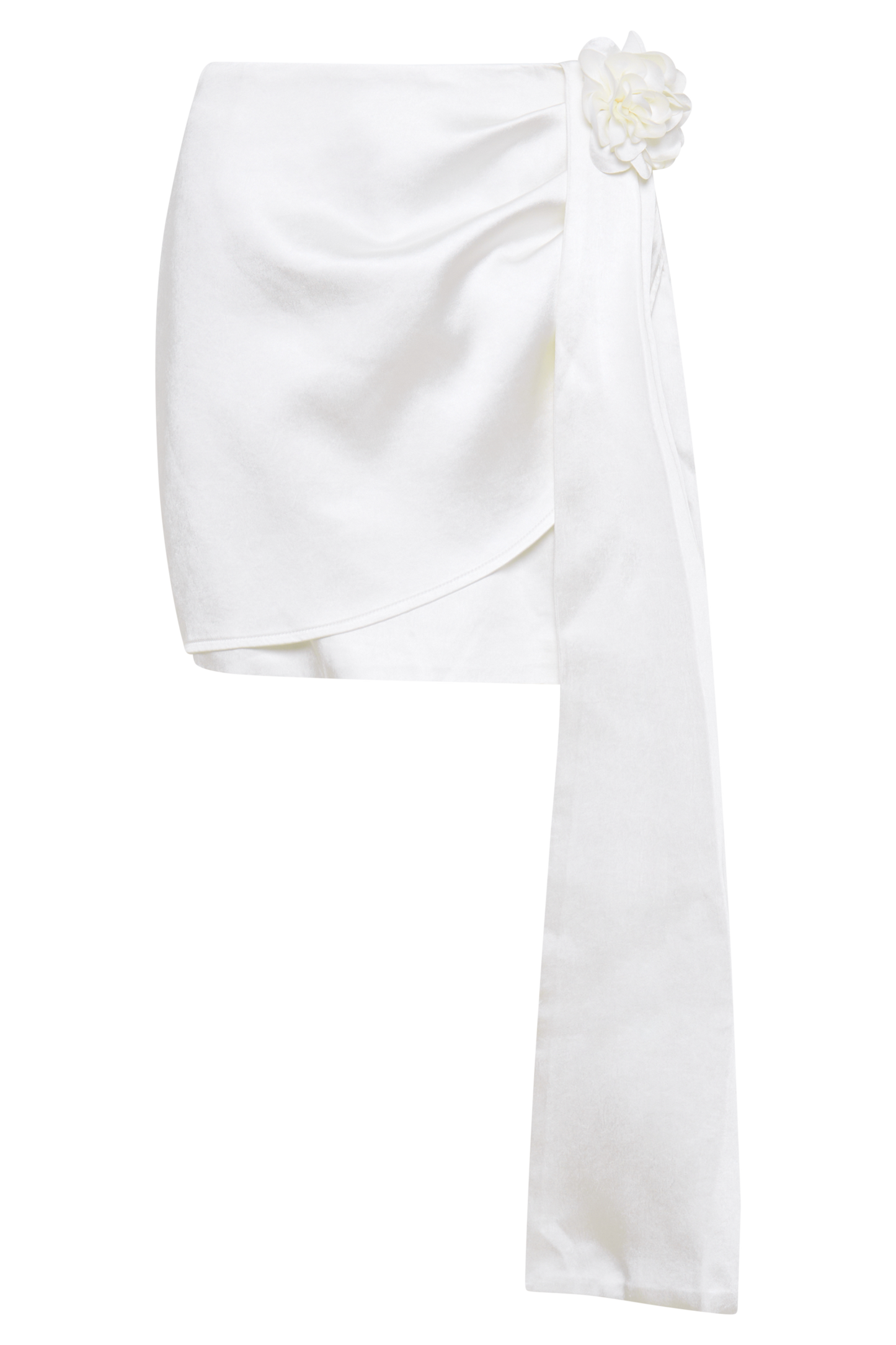Jupe mini Margot Rose - Blanche