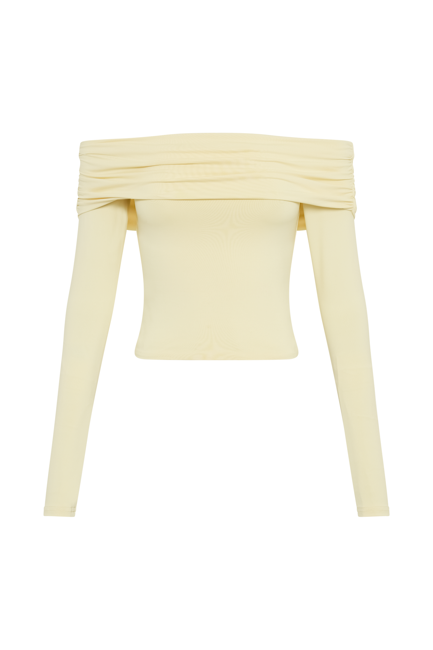 Lucinda Haut à épaules dénudées en nylon recyclé - Citron