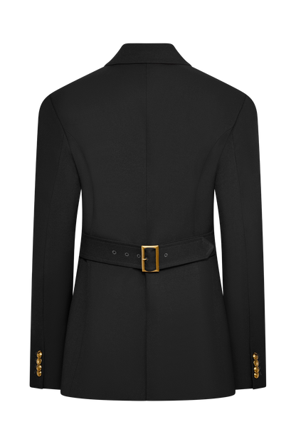 Blazer à taille ajustée Bellamy - Noir