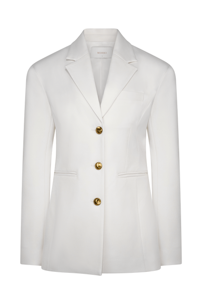 Blazer à taille ajustée Bellamy - Ivoire