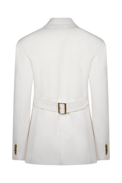 Blazer à taille ajustée Bellamy - Ivoire