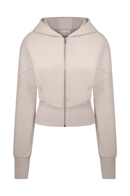Sweat à capuche zippé Blake - Gris pierre