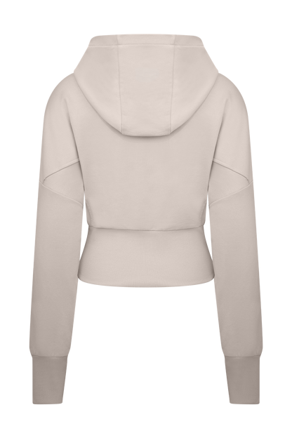 Sweat à capuche zippé Blake - Gris pierre