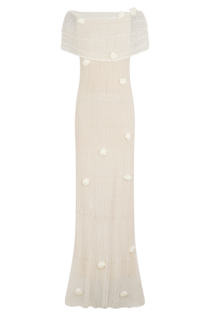 Robe Maxi Tricot Brynn Orchid - Ivoire