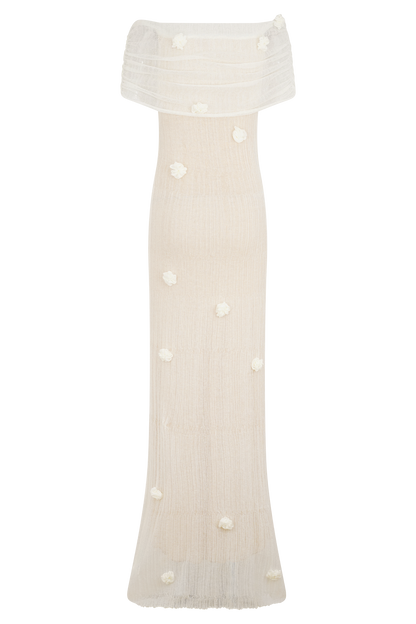 Robe Maxi Tricot Brynn Orchid - Ivoire