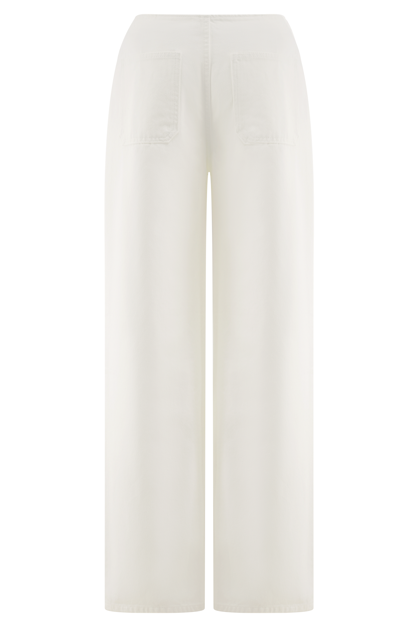 Jeans en jean taille mi-haute Caitlin - Blanc