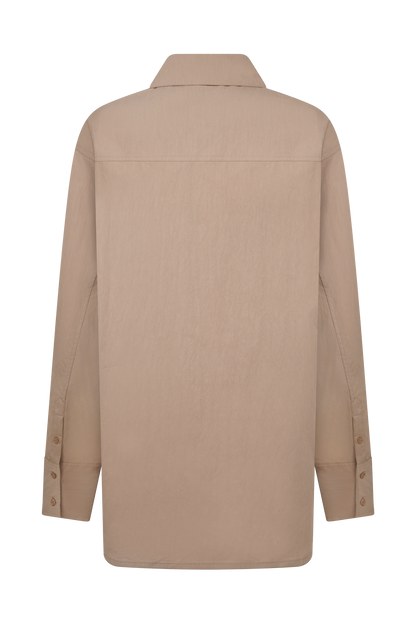 Chemise ample en coton Campbell - Sable