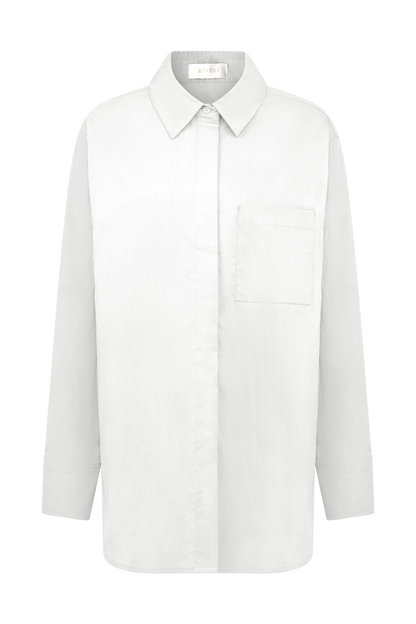 Chemise oversize en coton Campbell - Blanc