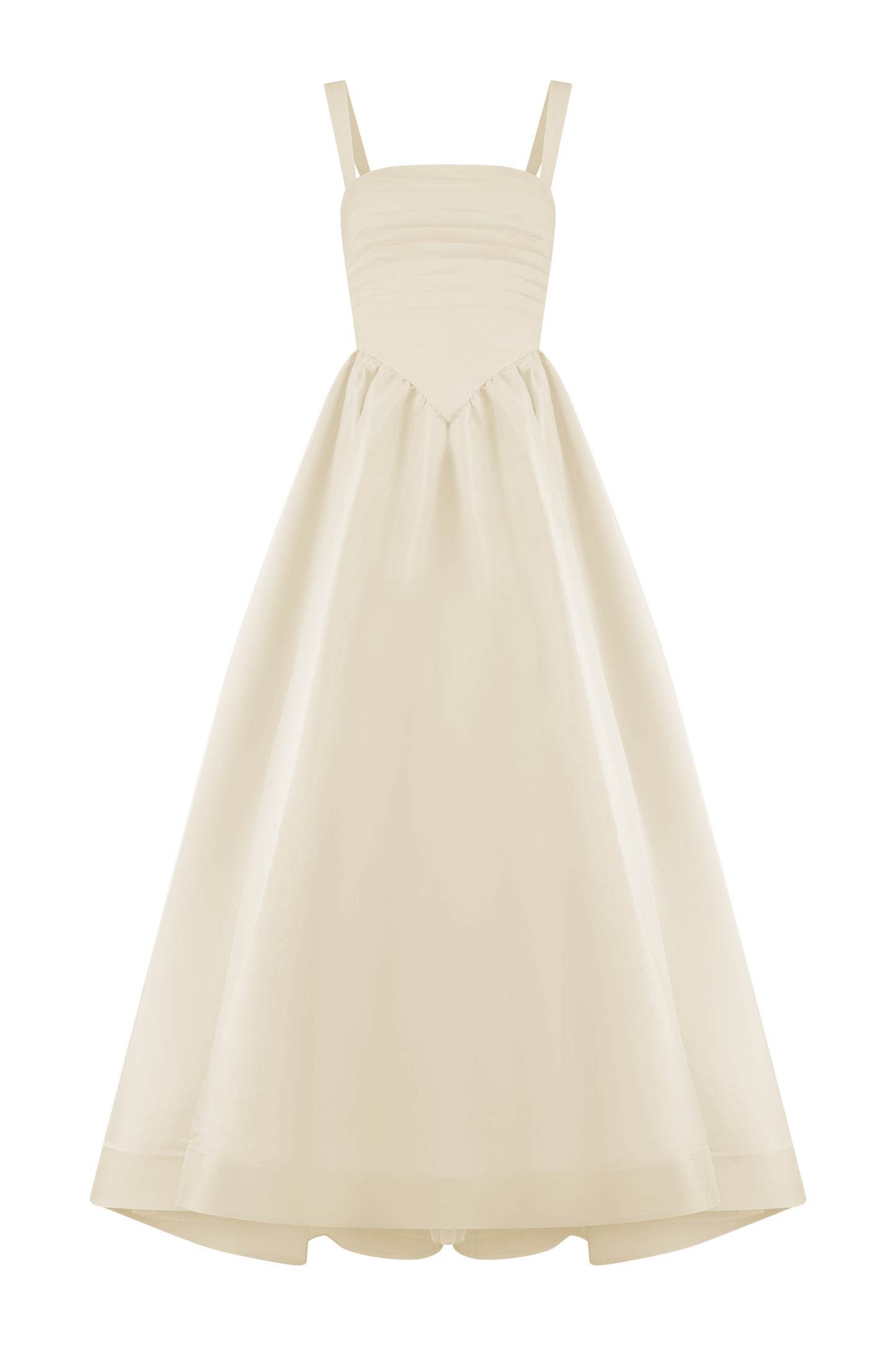Robe Carla à volants - Ivoire crème
