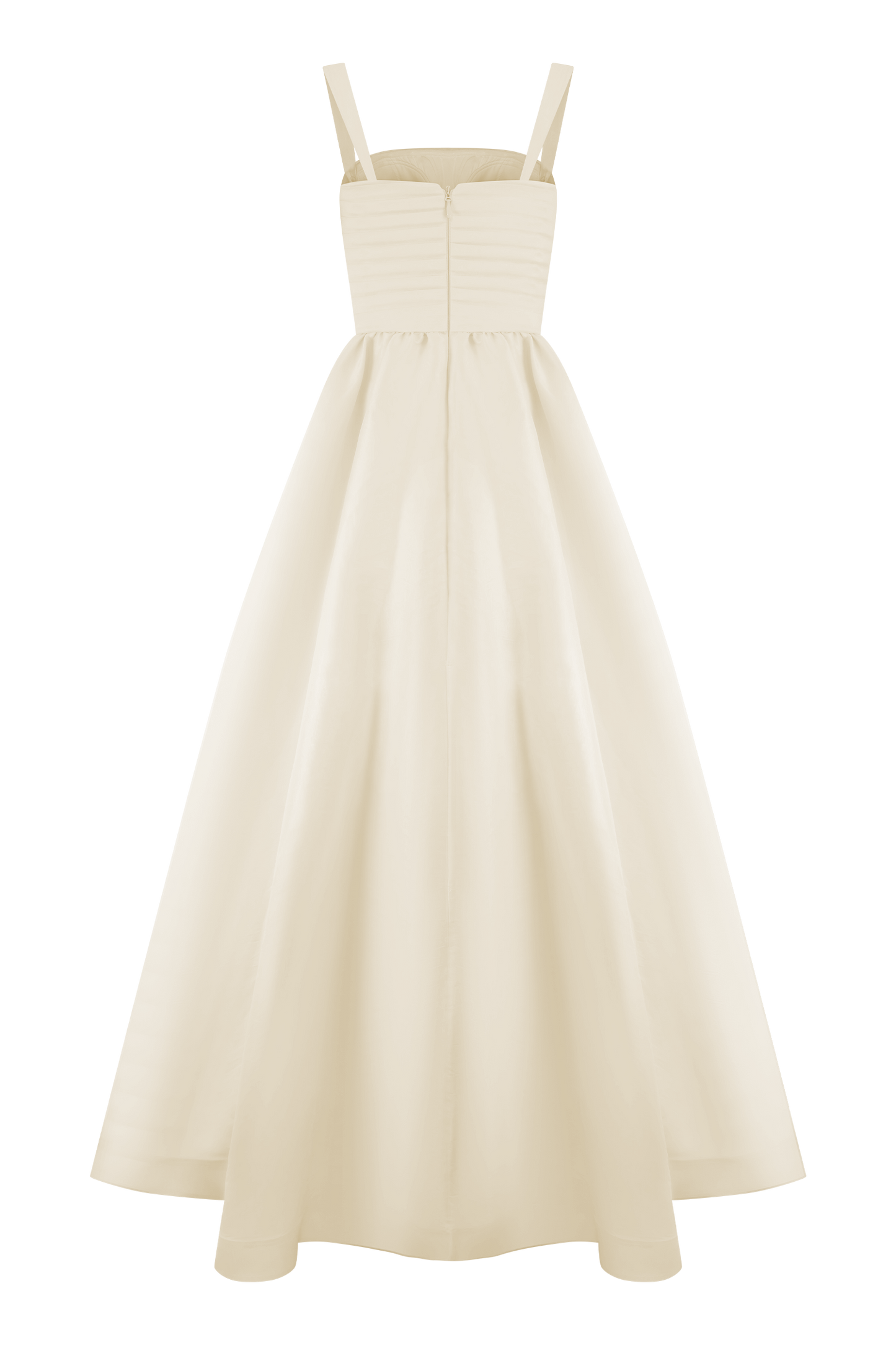 Robe Carla à volants - Ivoire crème