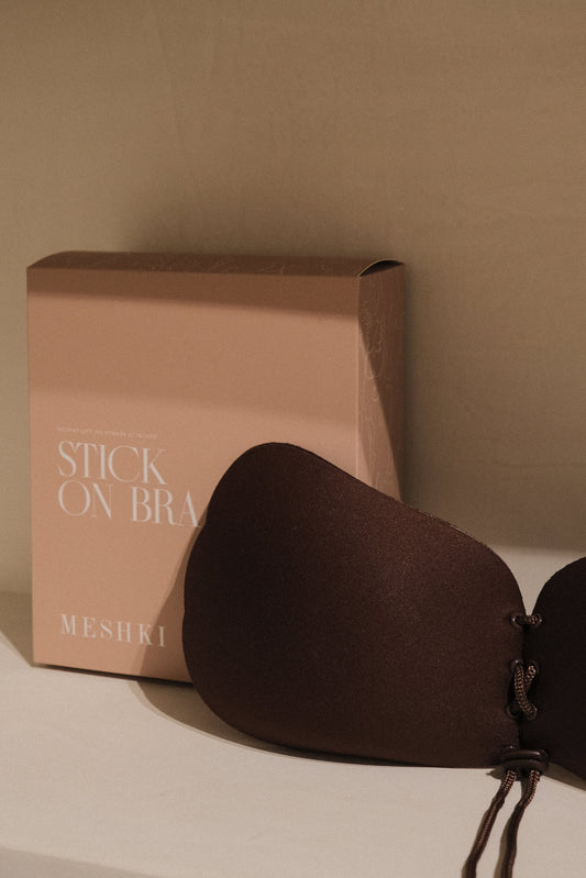 Stick It! Soutien-gorge adhésif sans bretelles - Marron
