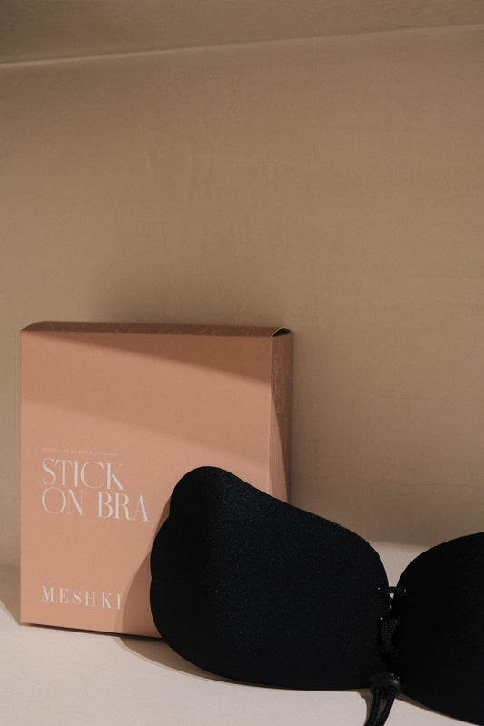 Stick It! Soutien-gorge adhésif sans bretelles - Noir