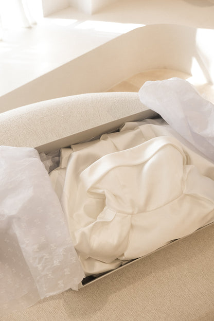 Robe de mariée Eileen sans bretelles - Blanche