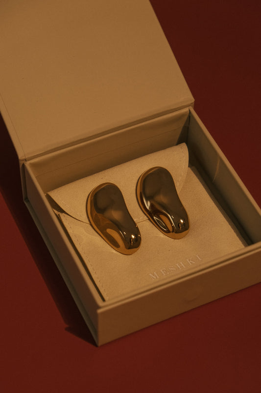 Boucles d'oreilles horizontales Alicia - Or