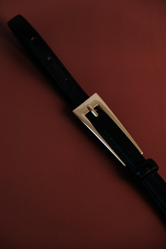 Ceinture Adrian avec boucle - Noir
