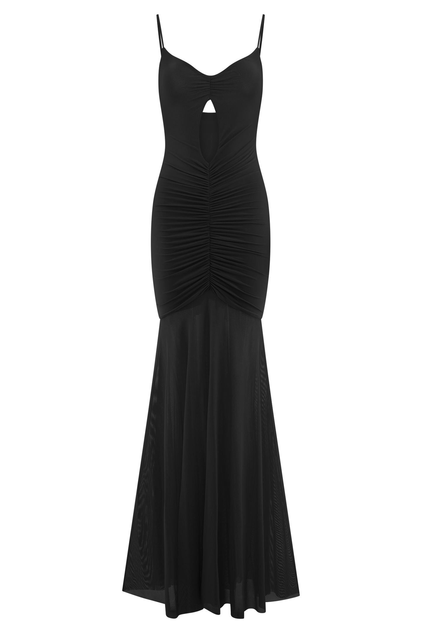 Robe Maxi Étroite et en Maille Delaney - Noir