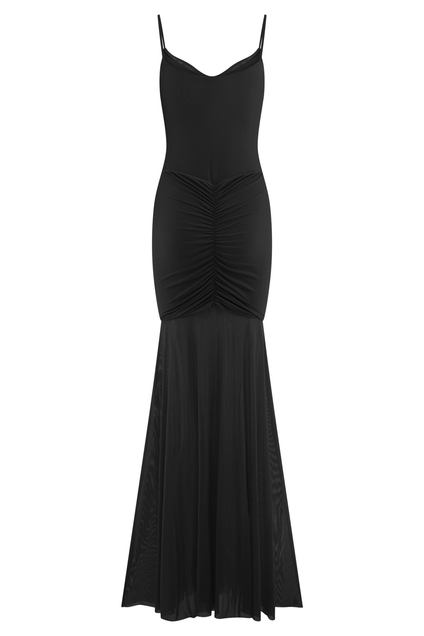 Robe Maxi Étroite et en Maille Delaney - Noir