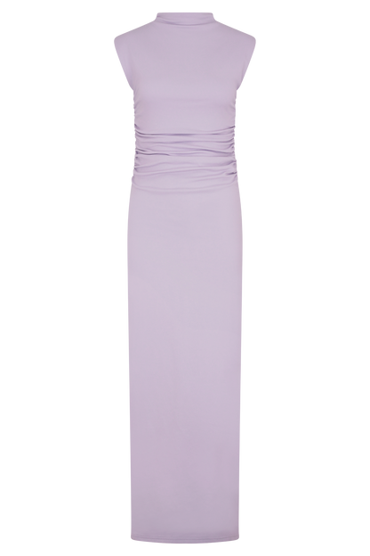 Robe Maxi Sans Manches à Col Haut Elliot - Lilas