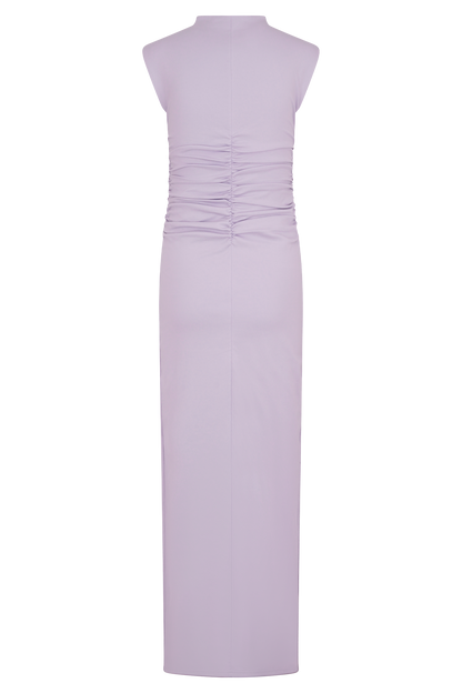 Robe Maxi Sans Manches à Col Haut Elliot - Lilas