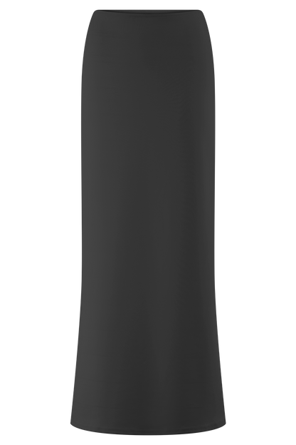 Jupe Maxi Eris en Jersey Scuba - Noir