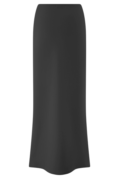 Jupe Maxi Eris en Jersey Scuba - Noir