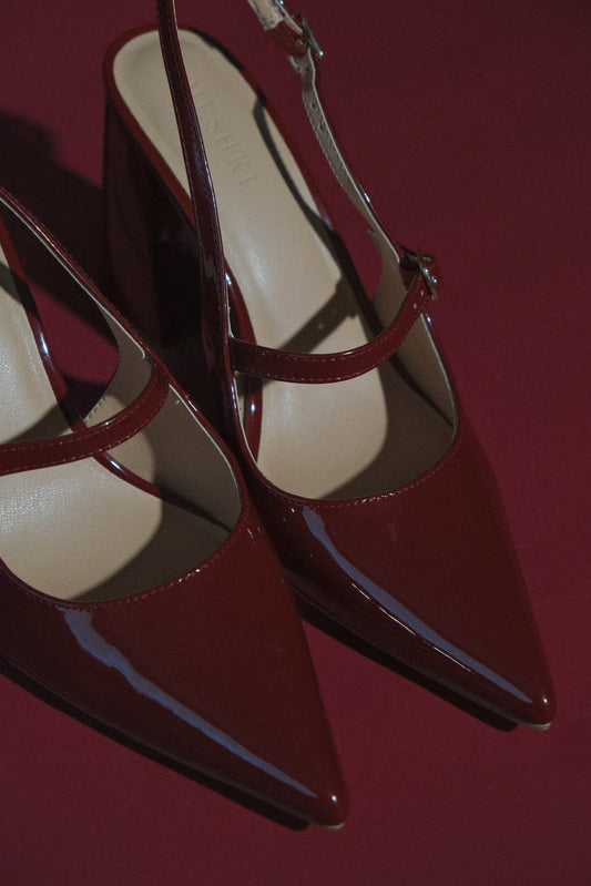 Talons pointés Valerie - Rouge
