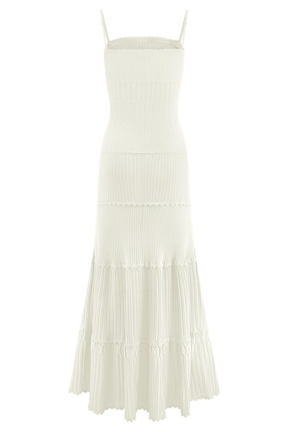 Finley Pointelle Knit Maxi Dress - Ivory