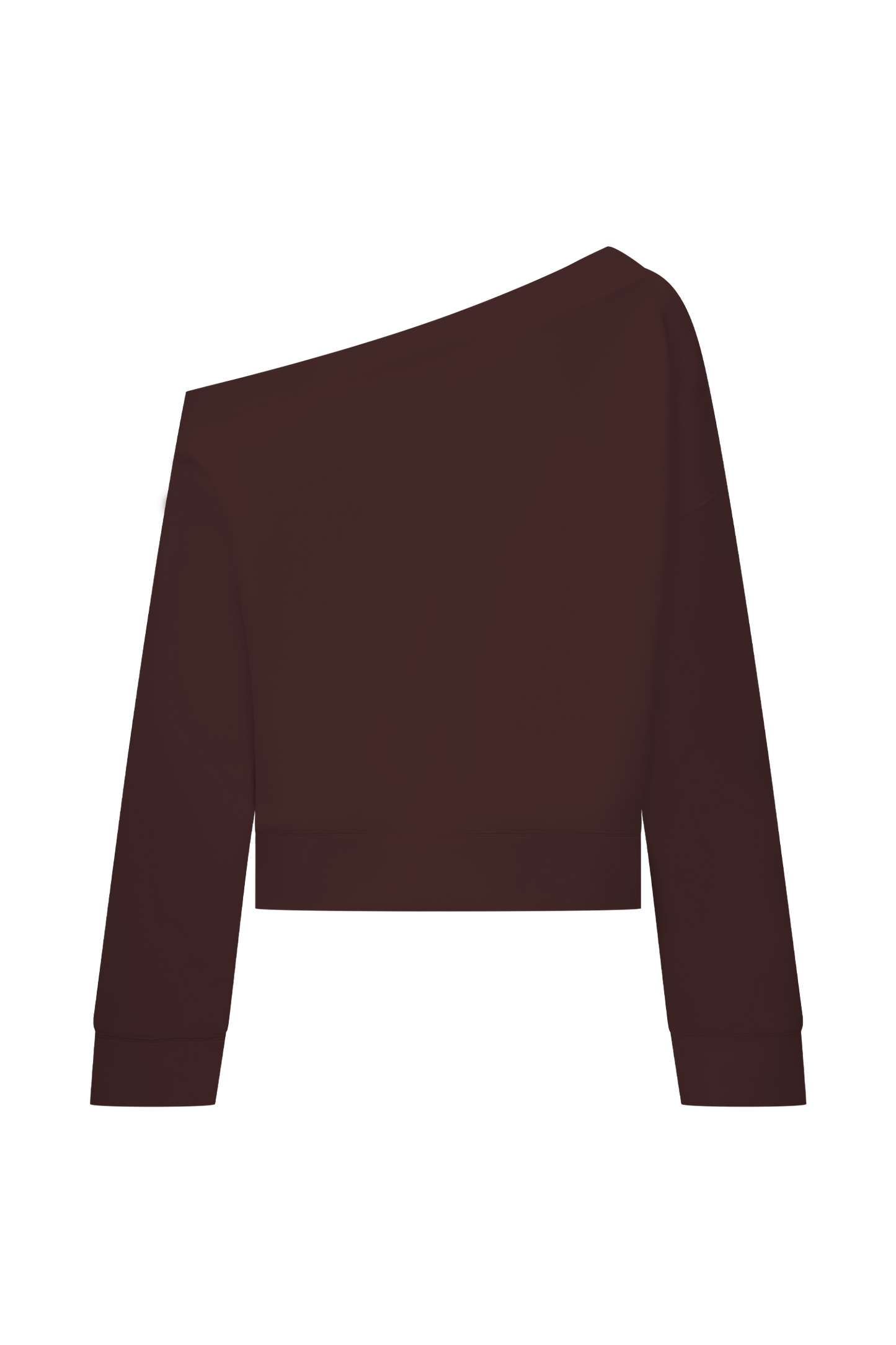 Pull col rond ample Aiden - Chocolat