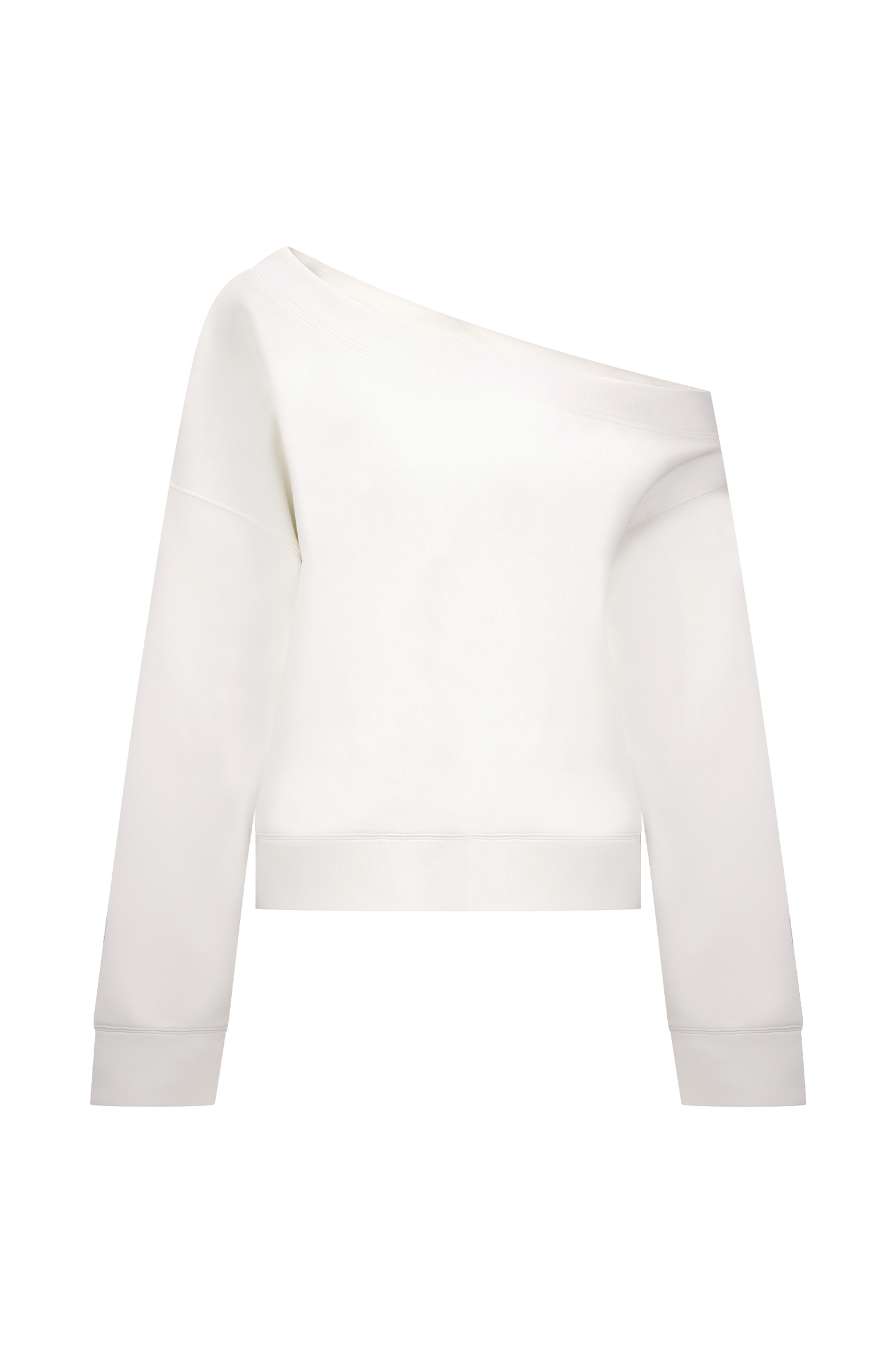 Pull col rond ample Aiden - Ivoire