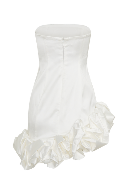 Mini-robe Alba à bulles - Blanche