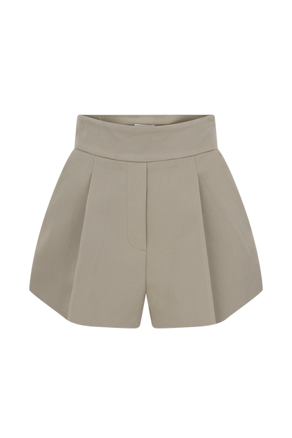 Short taille haute Alden - Gris perle