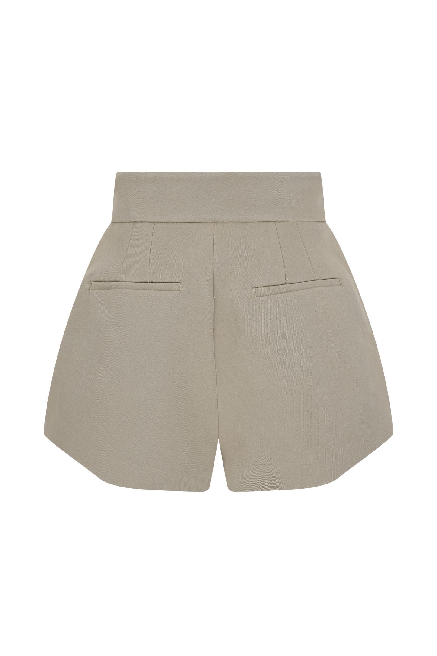 Short taille haute Alden - Gris perle