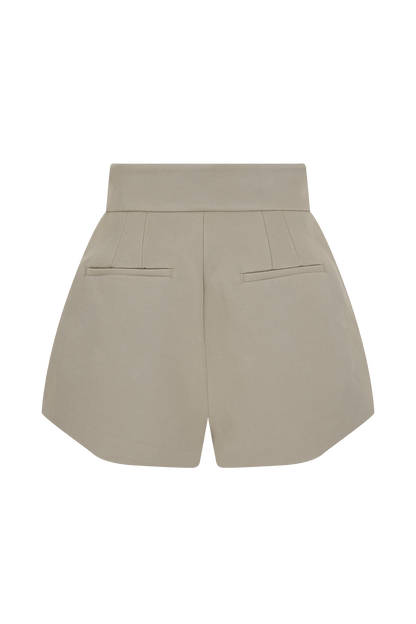 Short taille haute Alden - Gris perle