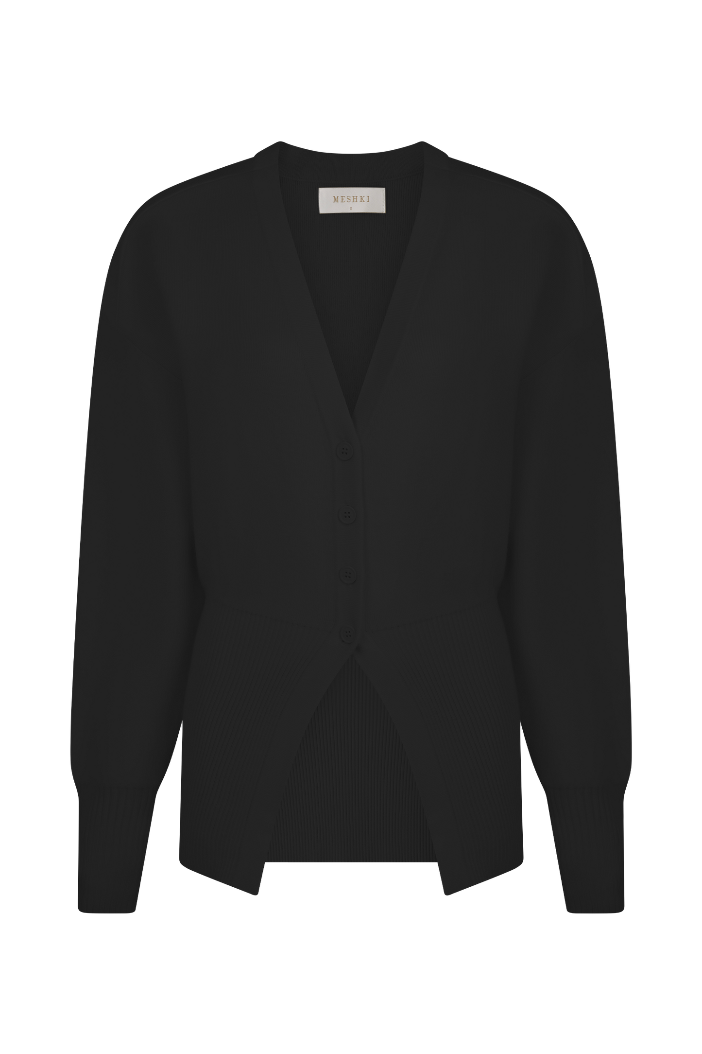 Alexia Cardigan oversize à boutons - Noir