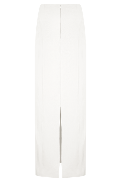 Jupe Maxi Taille Haute Alma - Blanche
