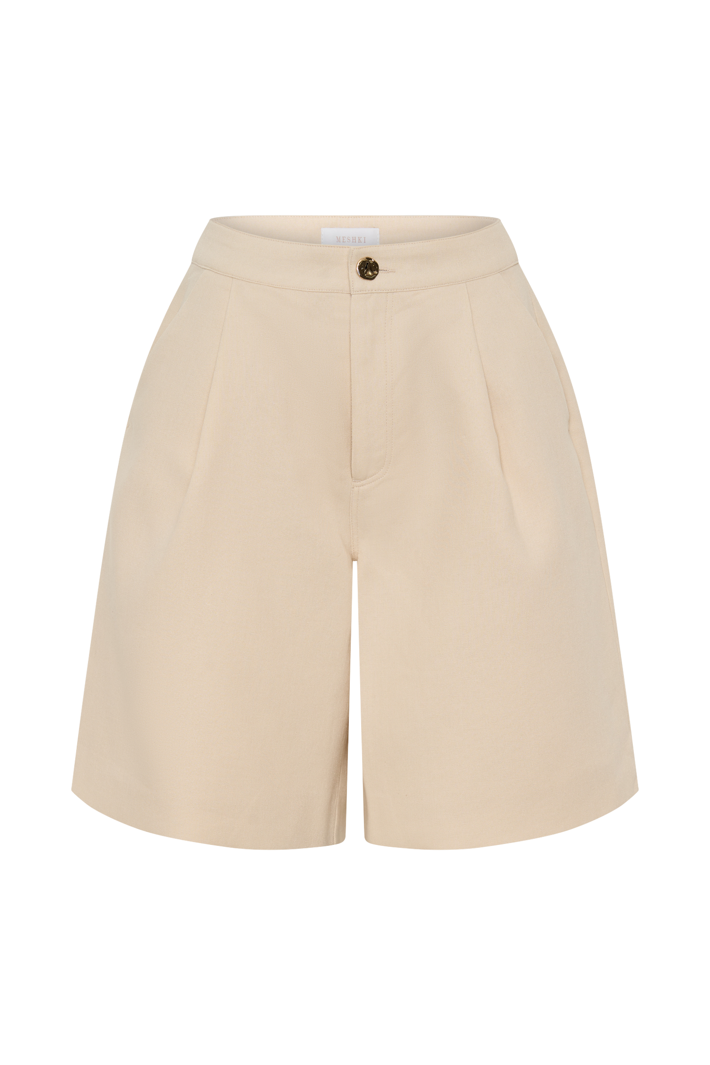 Shorts en lin Andina - Beige naturel