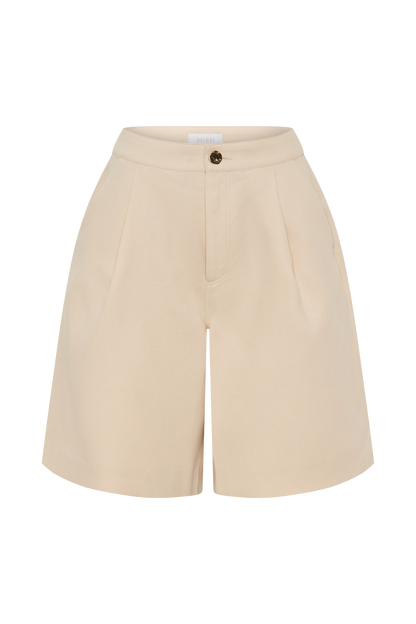 Shorts en lin Andina - Beige naturel