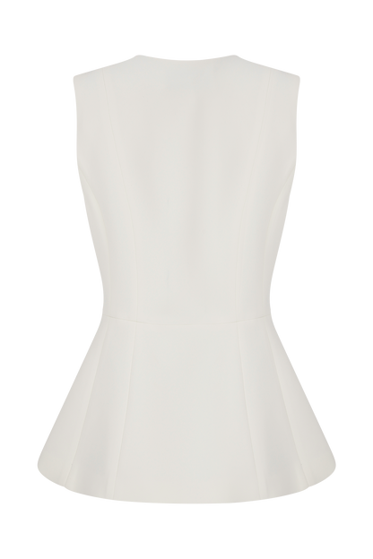 Gilet de tailleur Angelie - Ivoire