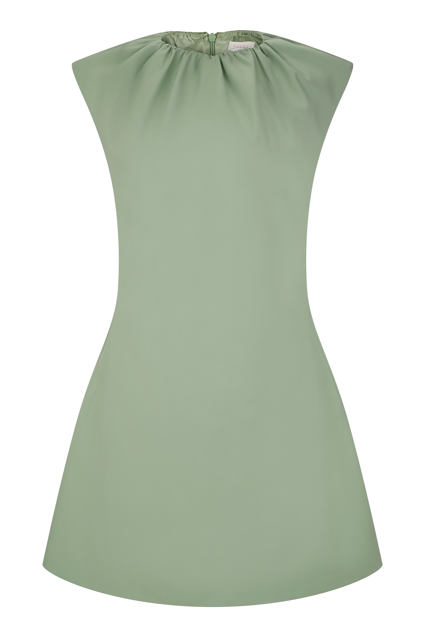Mini-robe Ariana à col plissé - SAGE