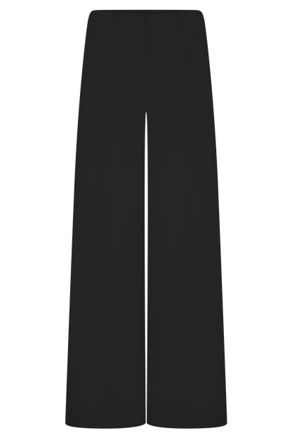 Pantalon tailleur à jambes larges Arlo - Noir