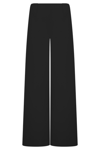 Pantalon tailleur à jambes larges Arlo - Noir