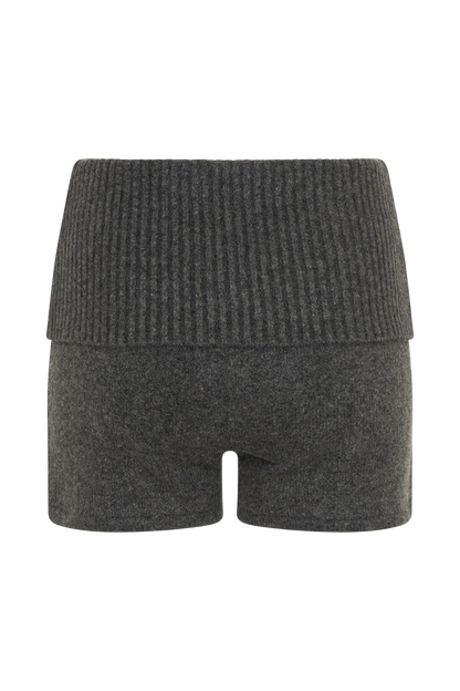 Shorts en Tricot Aubrey - Gris Anthracite