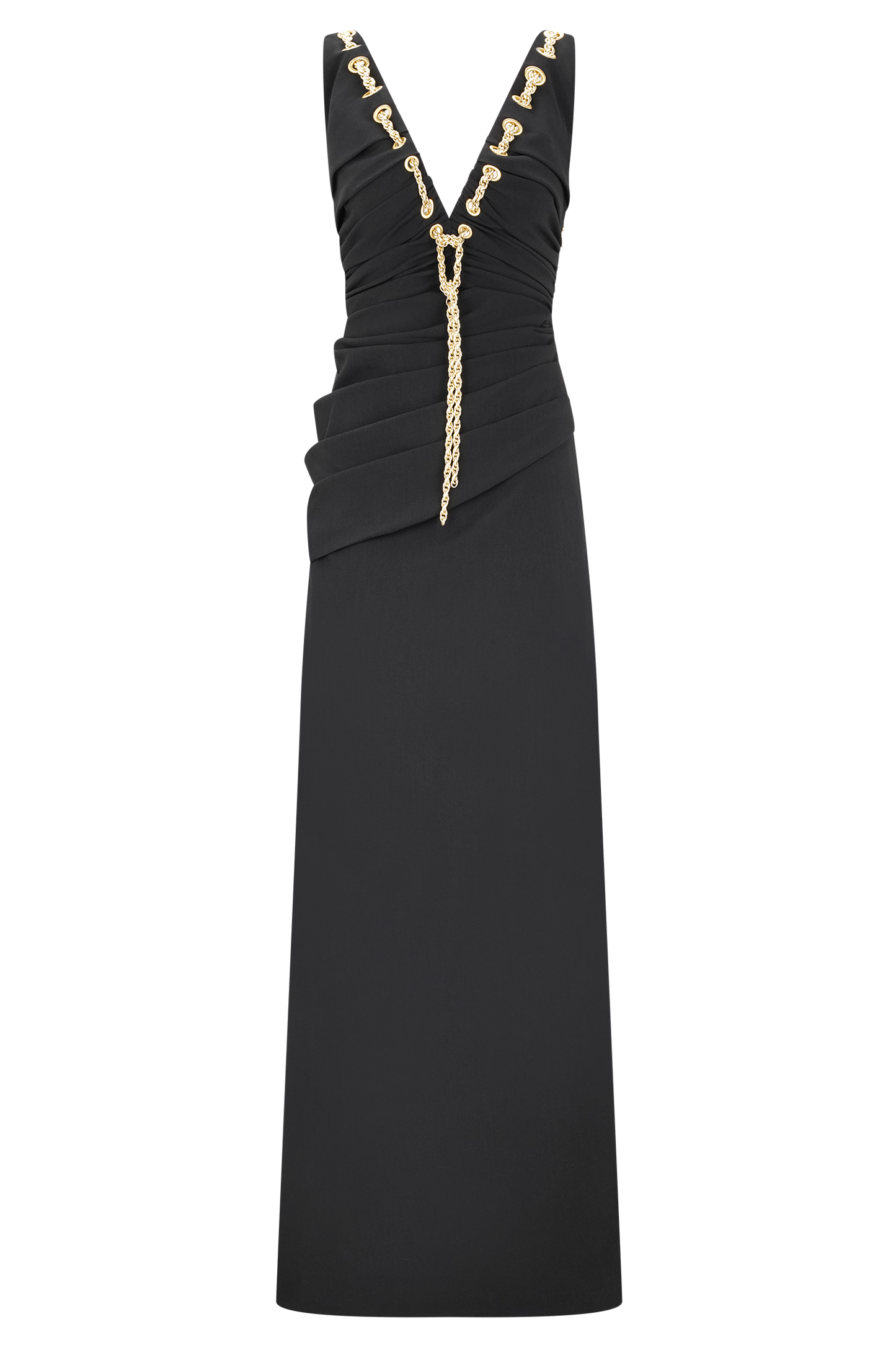 Robe Maxi Axton à Décolleté Bas - Noir