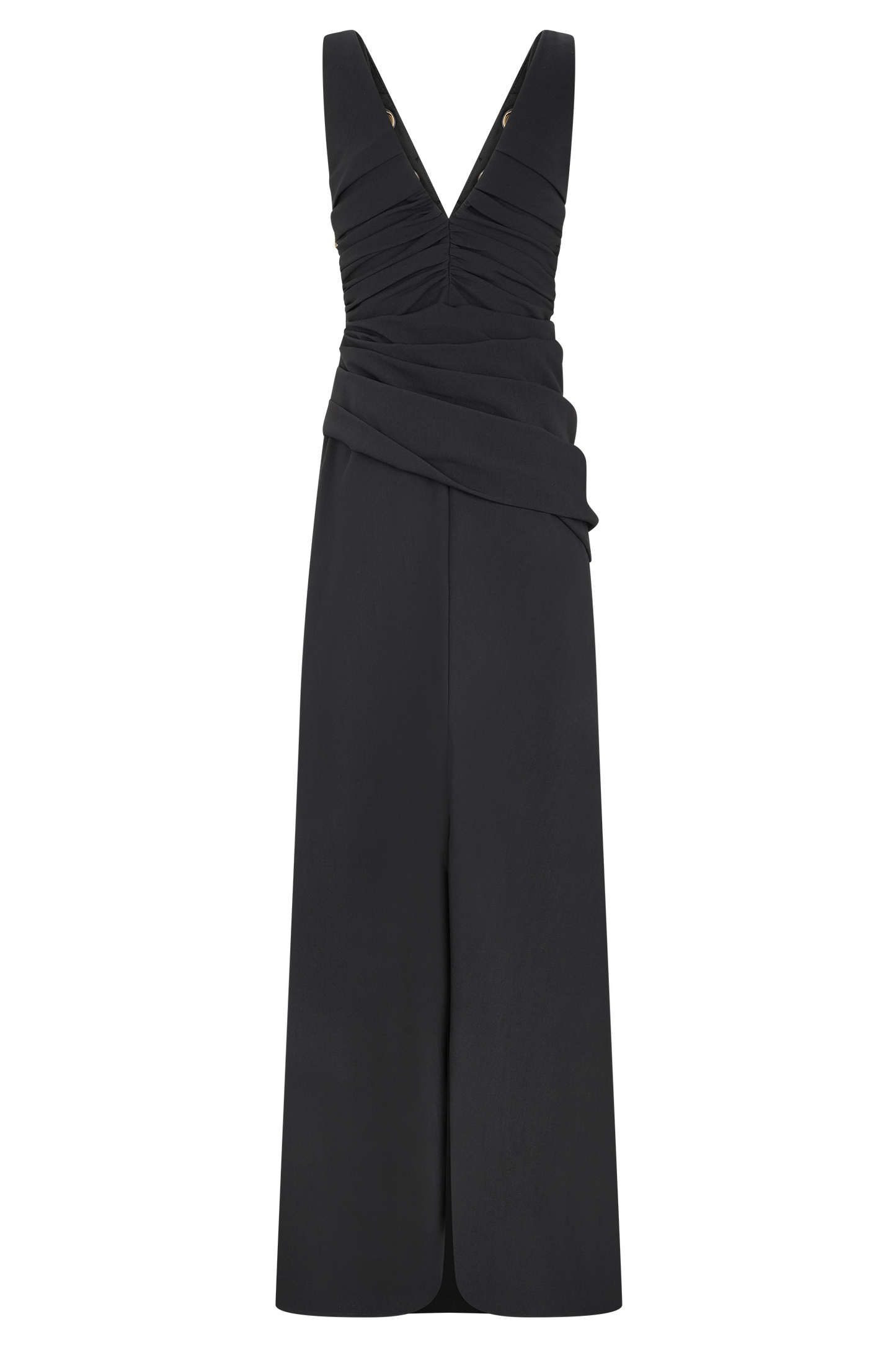 Robe Maxi Axton à Décolleté Bas - Noir