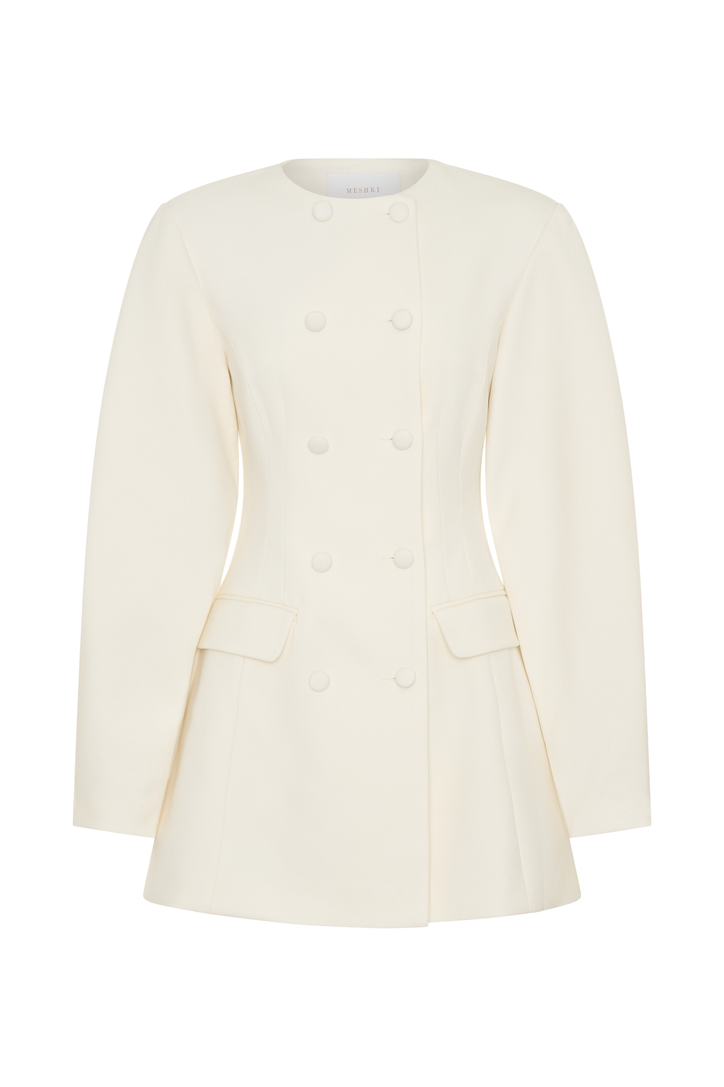 Mini-robe blazer Beatrice - Ivoire