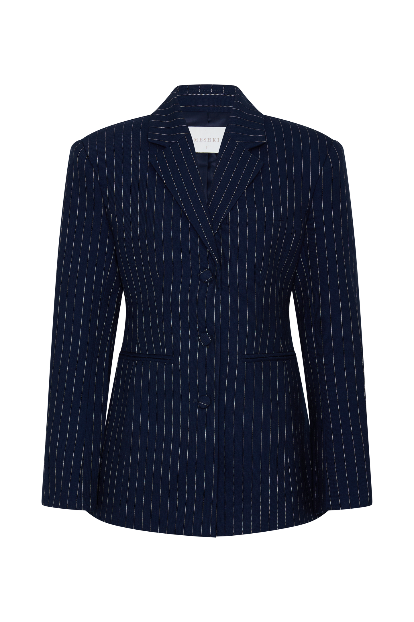 Blazer à taille ajustée Bellamy - Rayures bleu marine