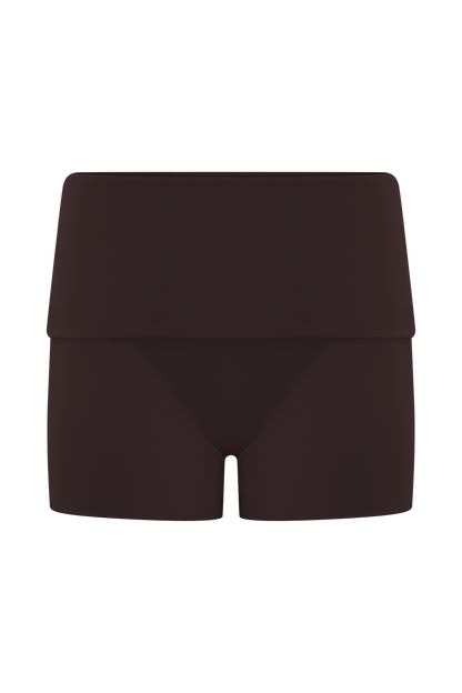 Shorts Birdie à rabat - Chocolat