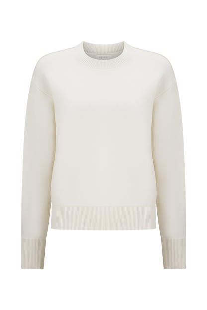 Pull en Tricot Confortable Braxton - Ivoire