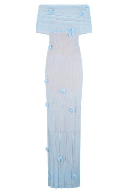 Robe Maxi Tricot Brynn Orchid - Bleu Bébé